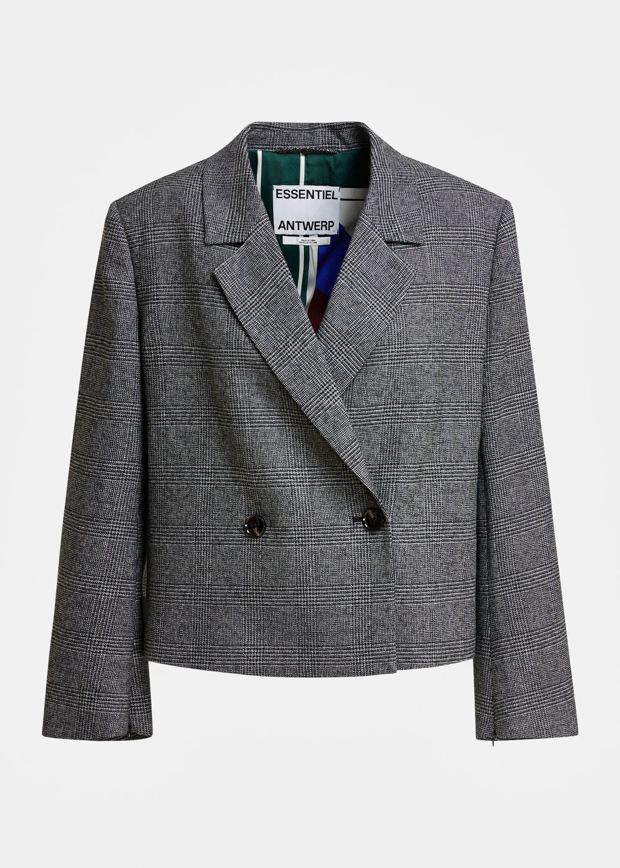 Blazer court Kiana Essentiel Charcoal Chic