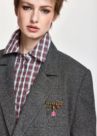 Blazer court Kiana Essentiel Charcoal Chic