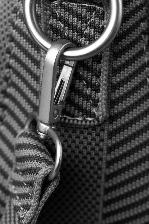 Ilse Jacobsen Knitted Crossbody Bag - Black Gun Metal