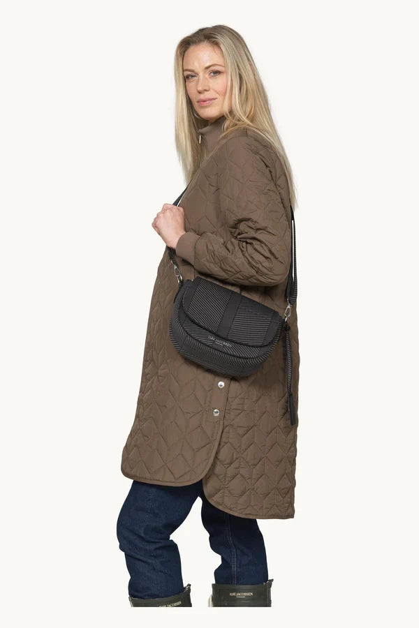 Ilse Jacobsen Knitted Crossbody Bag - Black Gun Metal