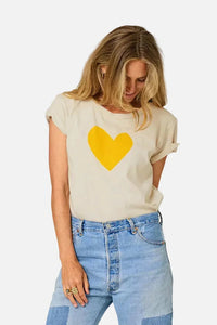 Kerri Rosenthal Suke Imperfect Heart Tee Chalk