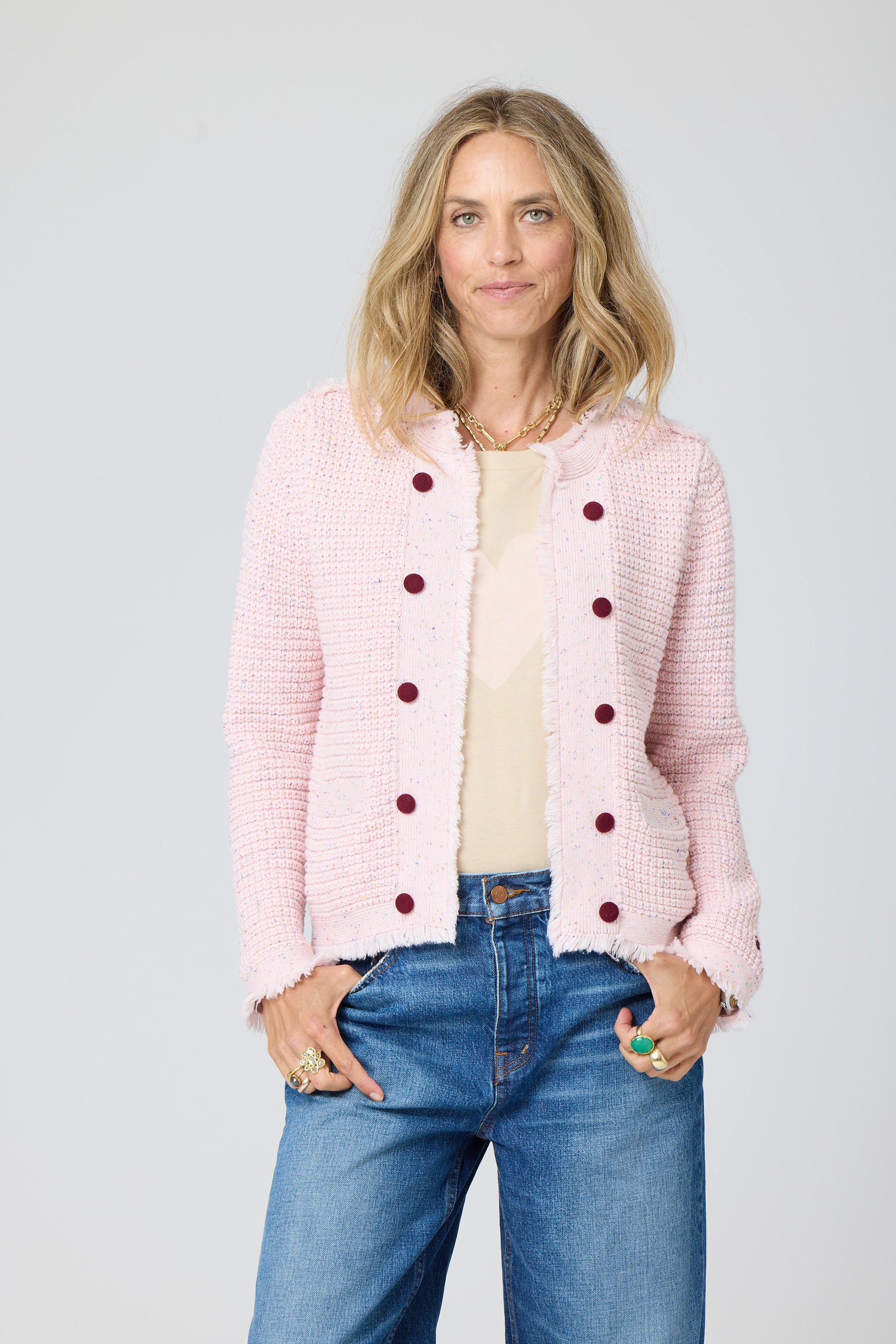 Cardigan à franges Beau-Lero de Kerri Rosenthal