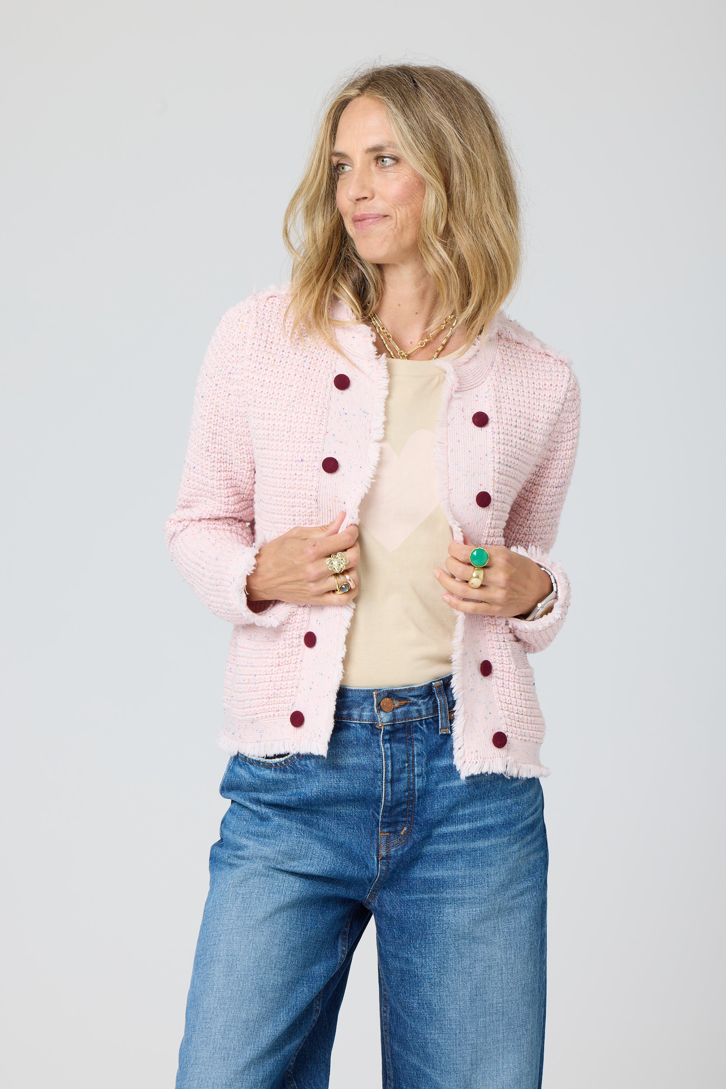 Cardigan à franges Beau-Lero de Kerri Rosenthal