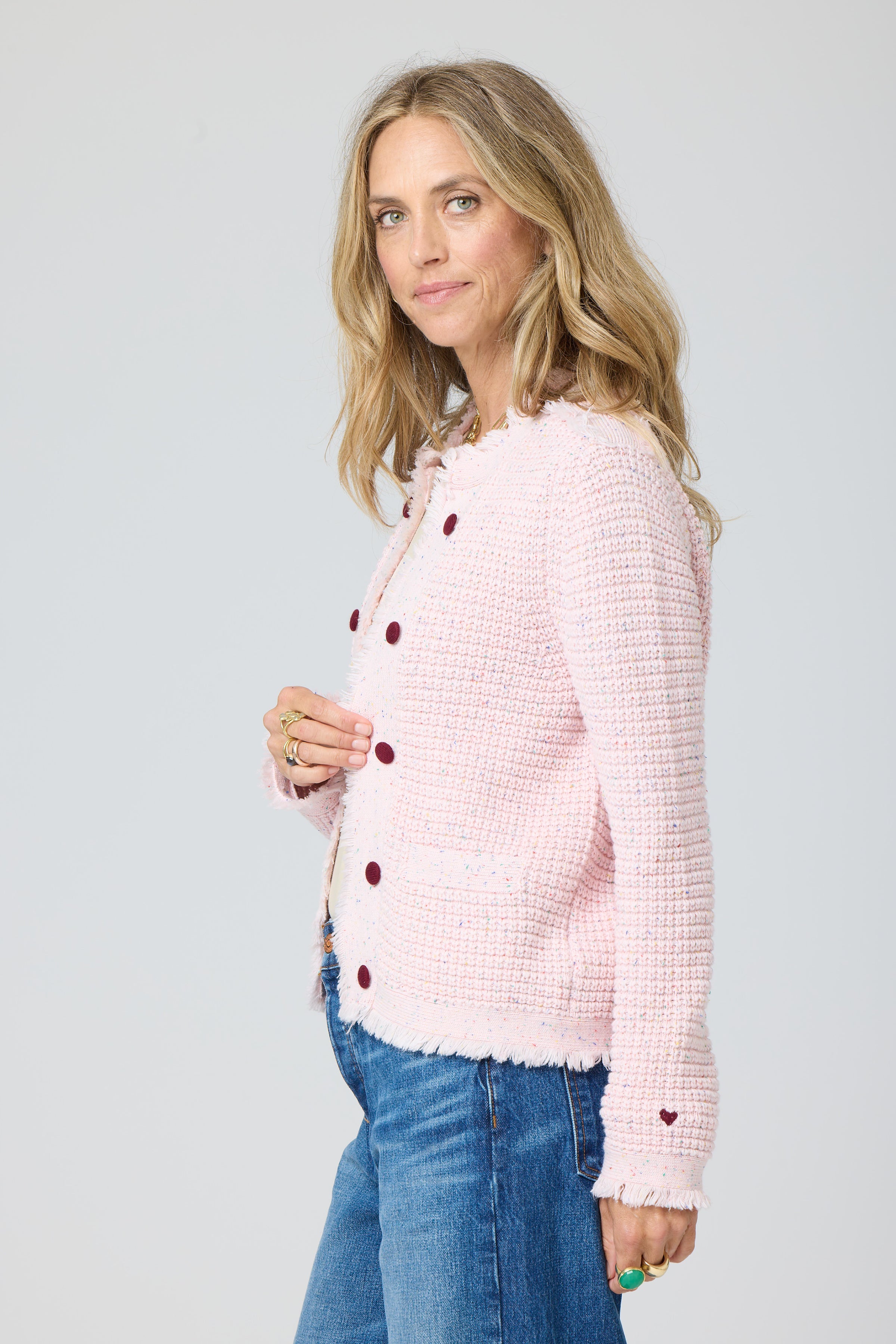 Cardigan à franges Beau-Lero de Kerri Rosenthal