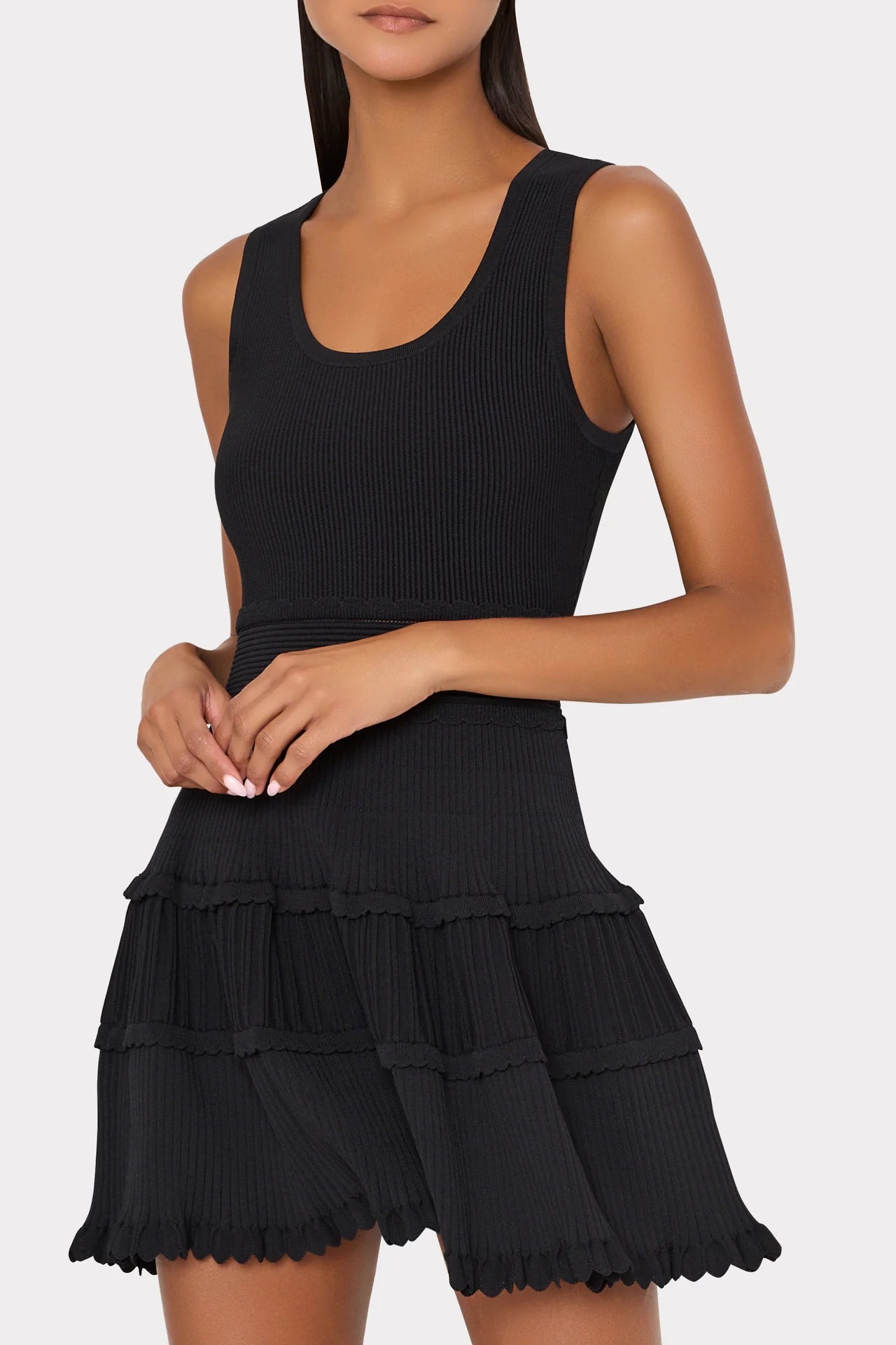 Milly Suri Scallop Mini Dress