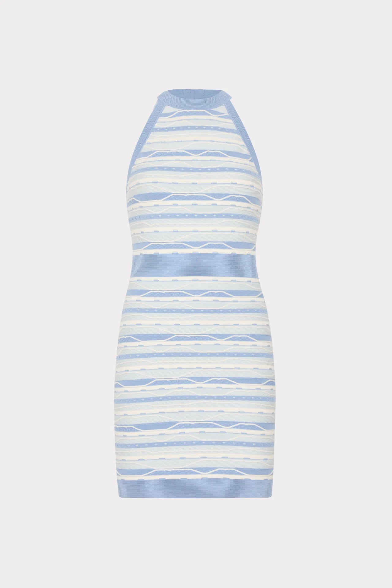 Milly Sadie Stripe Mini Dress Blue Multi