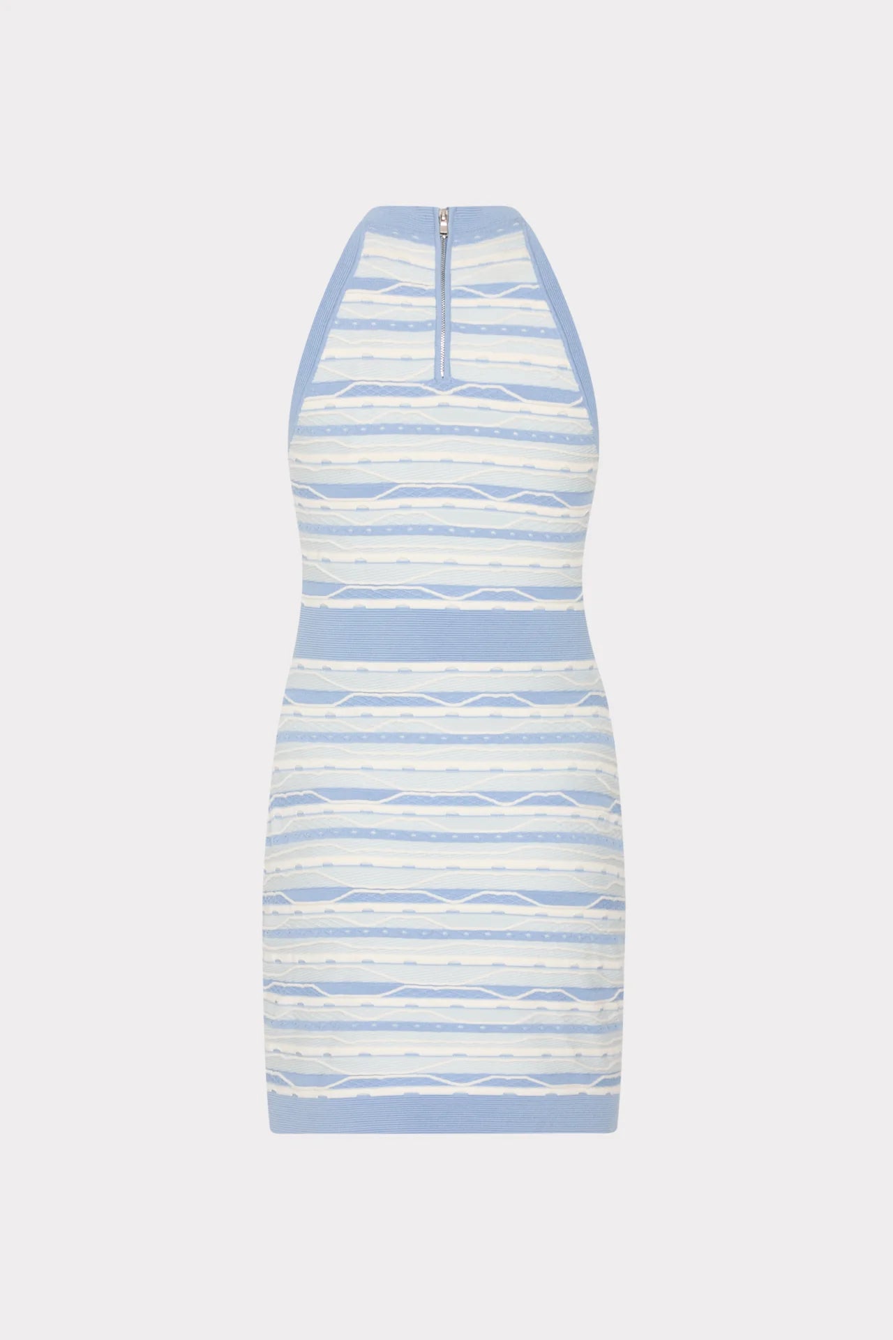 Milly Sadie Stripe Mini Dress Blue Multi