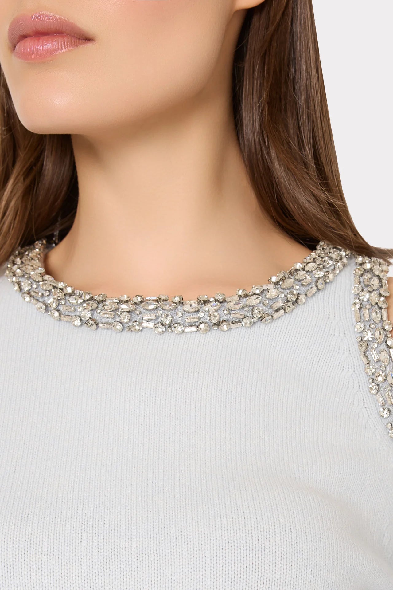 Milly Roma Crystal Embellished Sweater Roma Crystal Embellished Sweater