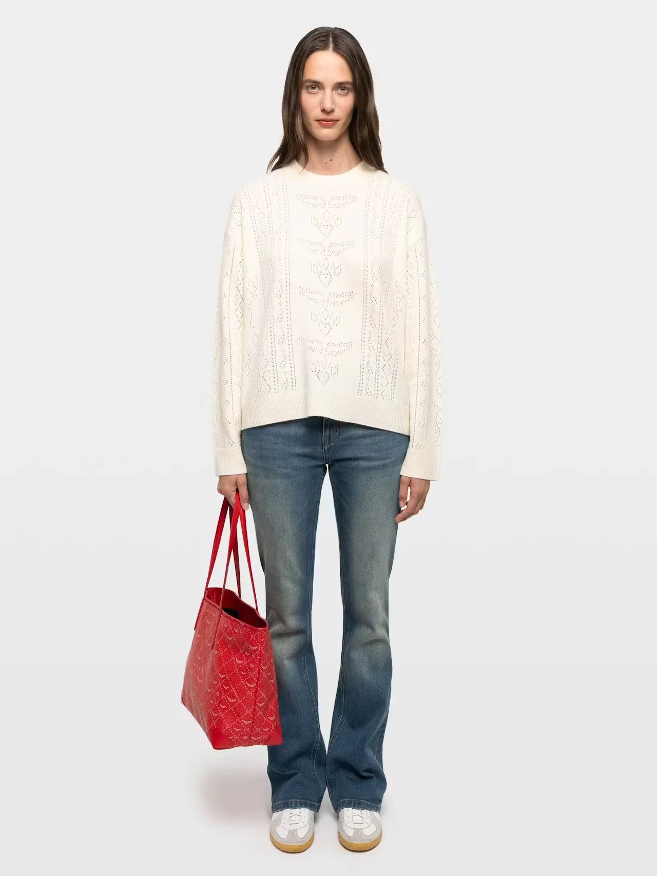 Zadig & Voltaire KWSW03009 Markuz LC Pull Bandana Écru