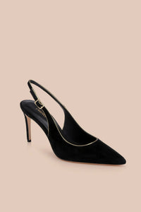 L'Agence Vichy II Black Suede