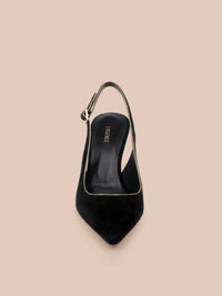 L'Agence Vichy II Black Suede