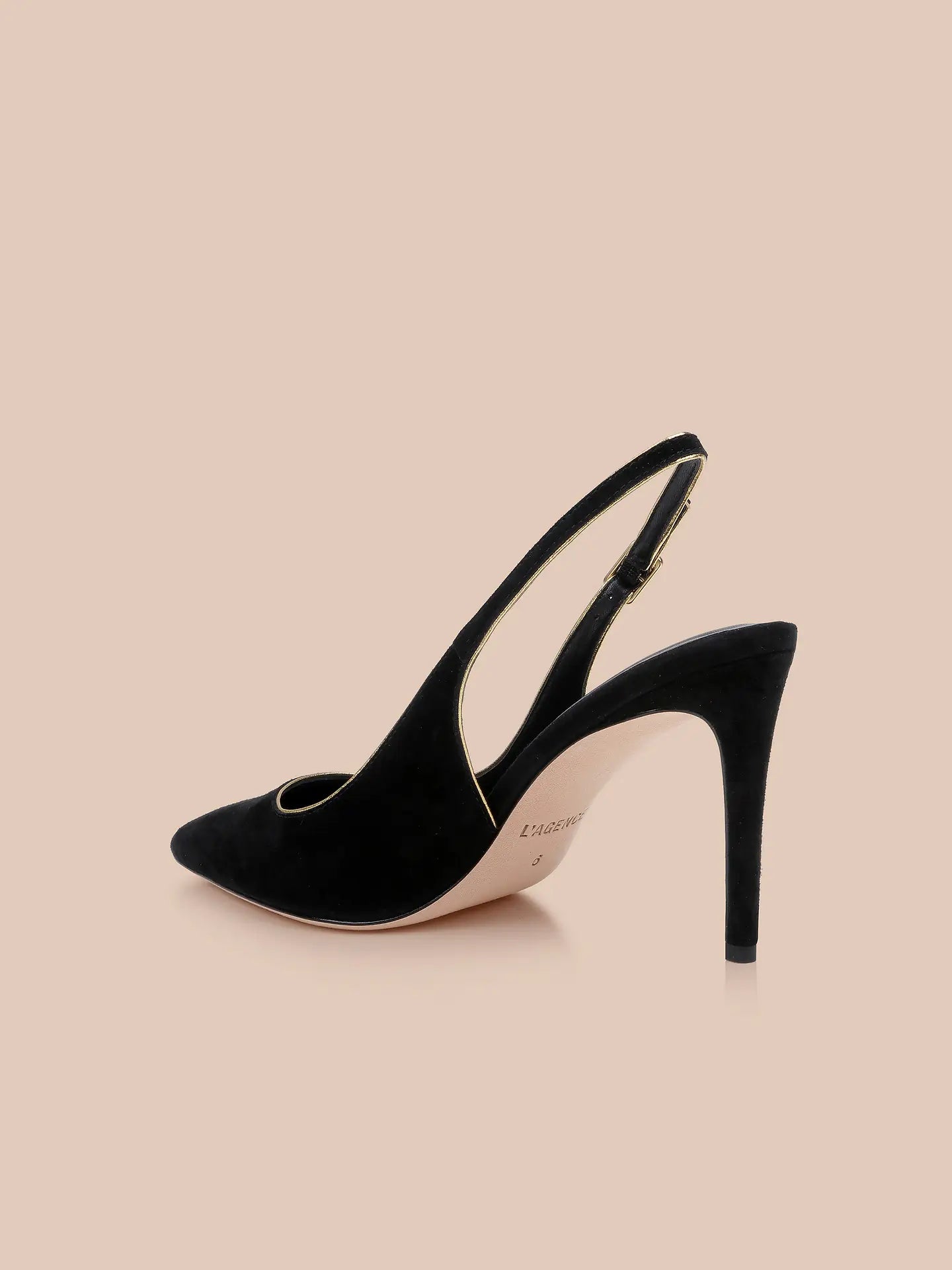 L'Agence Vichy II Black Suede