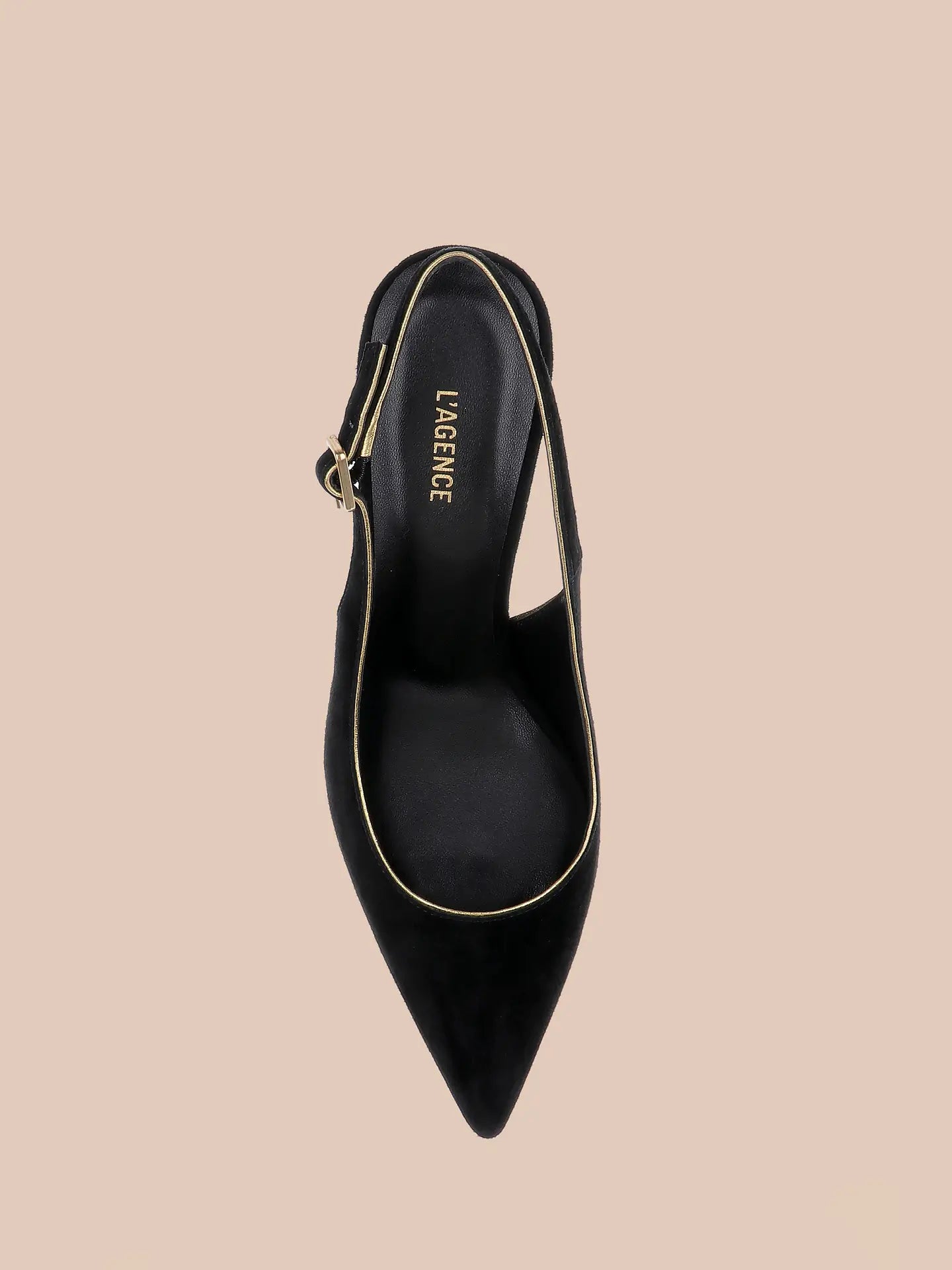 L'Agence Vichy II Black Suede