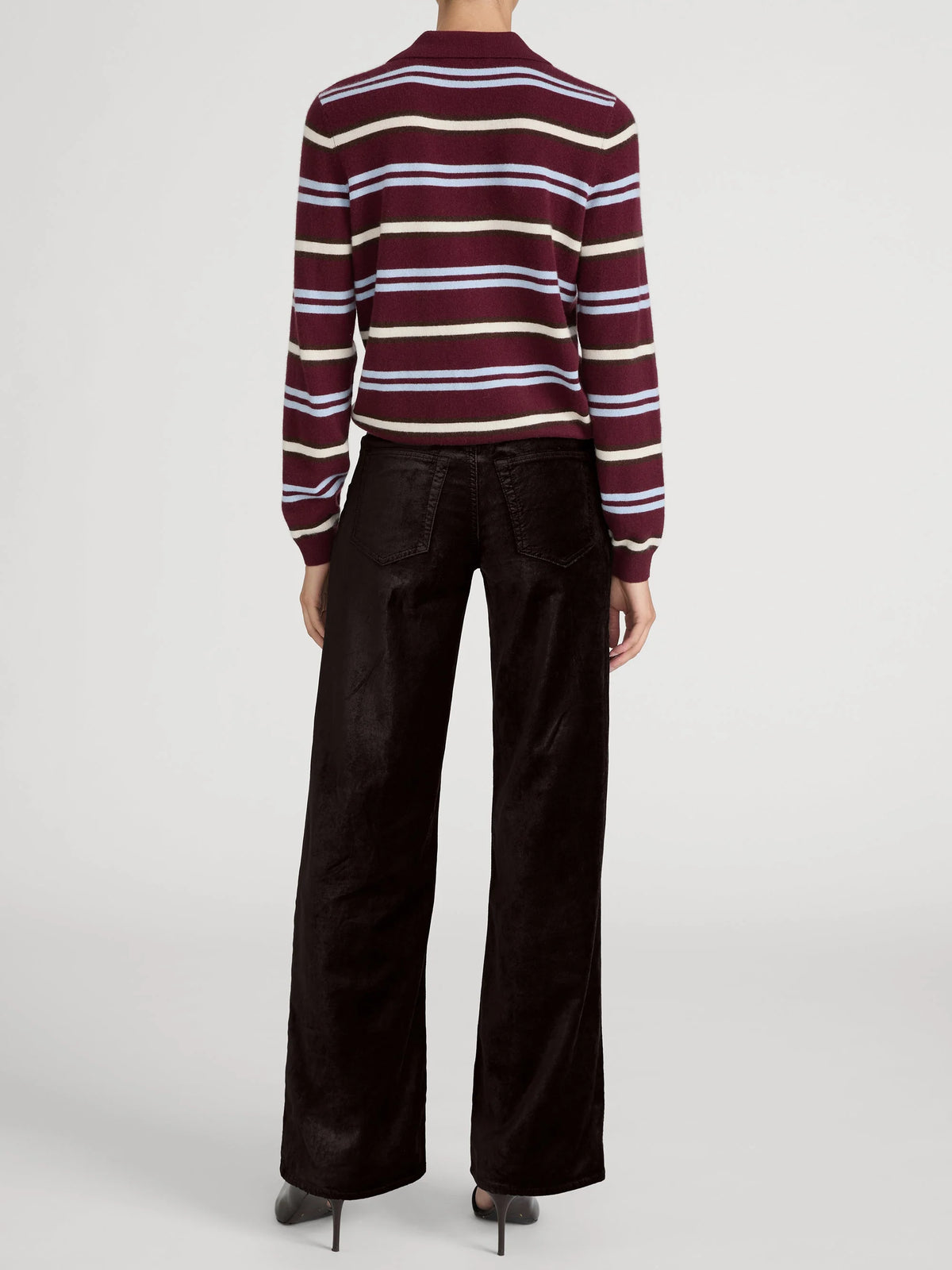Frame The Velvet Slim Palazzo Fudge