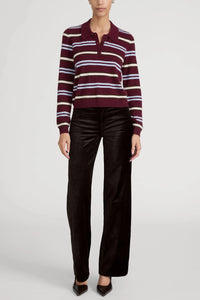 Frame The Velvet Slim Palazzo Fudge