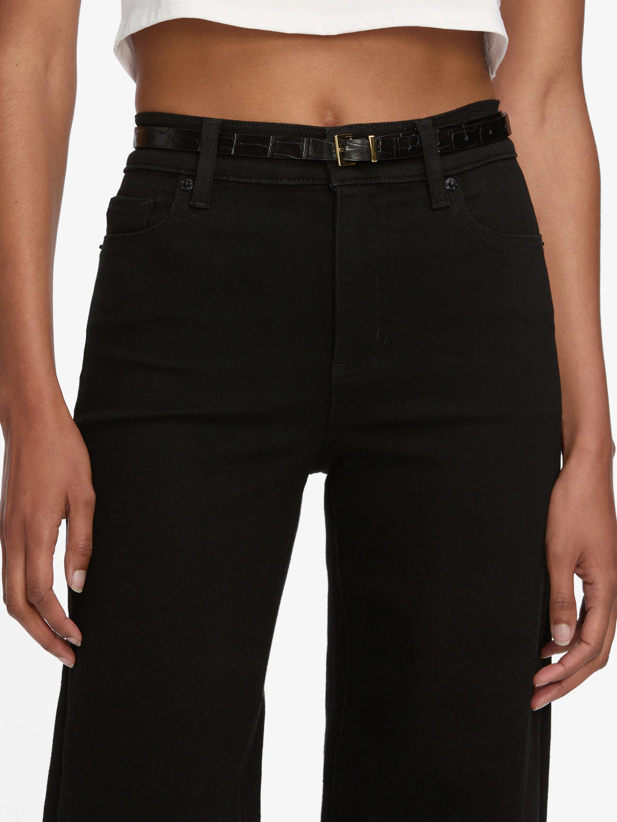Frame Le Slim Palazzo Black