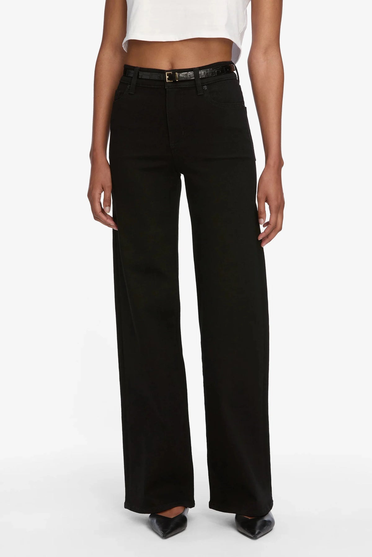 Frame Le Slim Palazzo Black