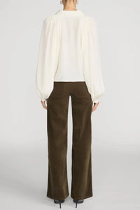 Frame Le Slim Palazzo Modernist Pocket Corduroy - Rich Military