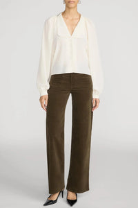 Frame Le Slim Palazzo Modernist Pocket Corduroy - Rich Military