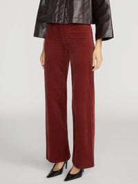 Frame Le Slim Palazzo Modernist Pocket Corduroy Wine