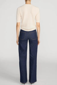Frame Le Slim Palazzo Pintuck Pocket - Rinse