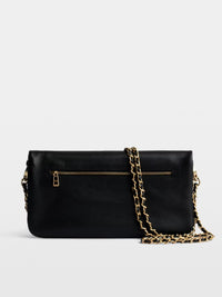 Zadig & Voltaire Rock Grained Leather Bag - Noir Gold