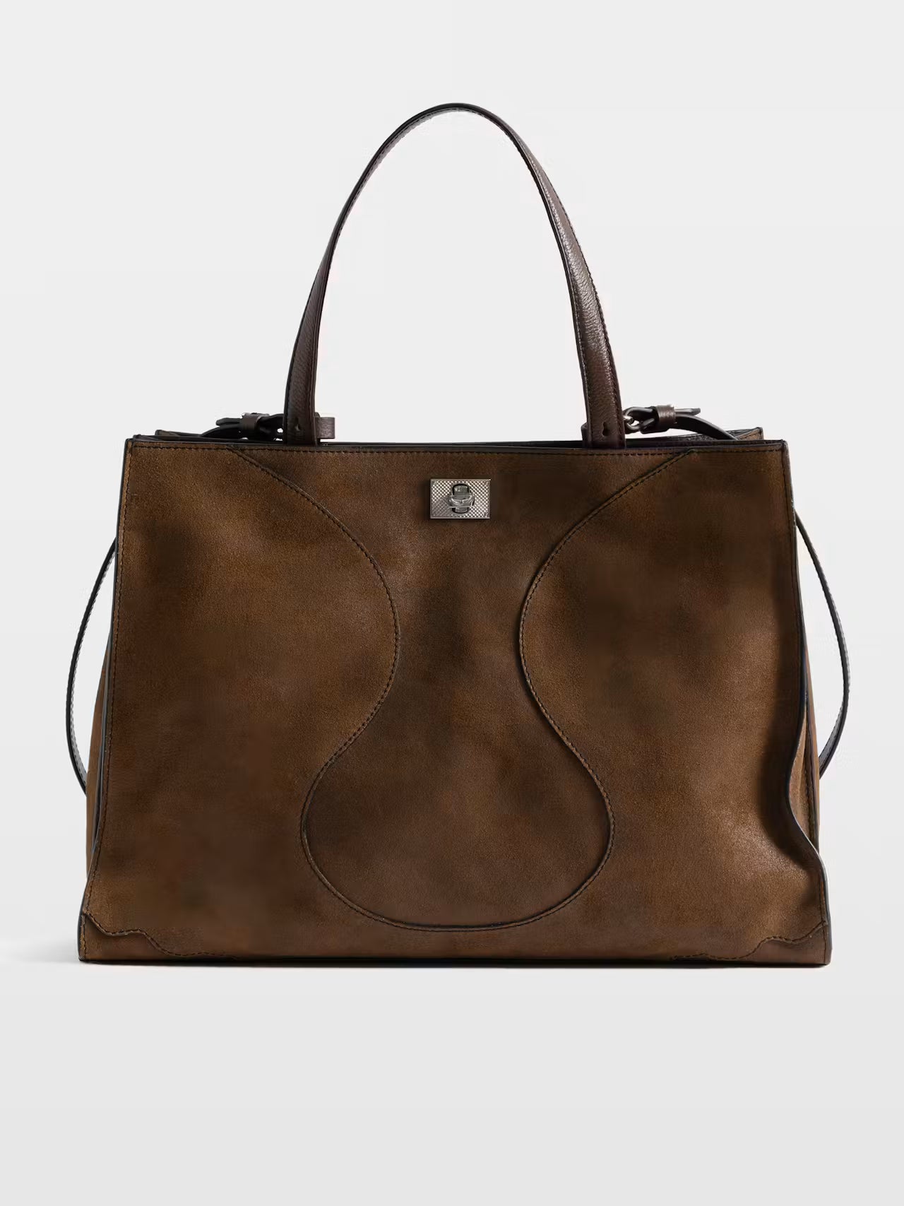 Zadig & Voltaire Jack Suede Waxy Bag - Wood