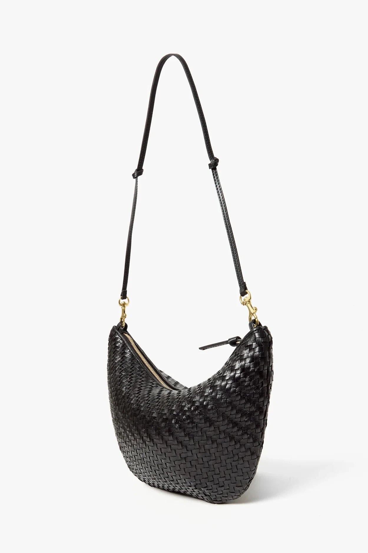 Clare V Black Woven Zig-Zag