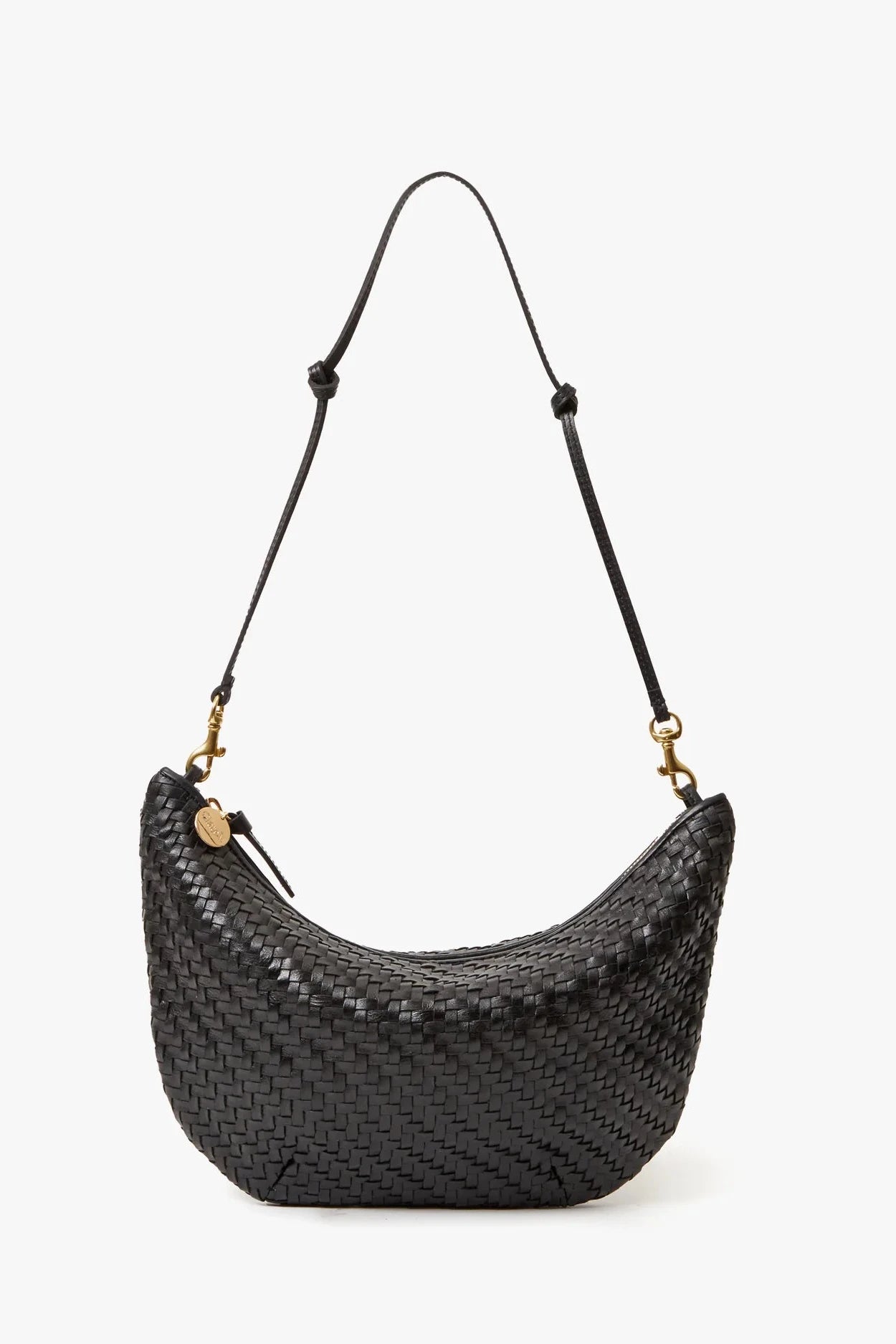 Clare V Black Woven Zig-Zag