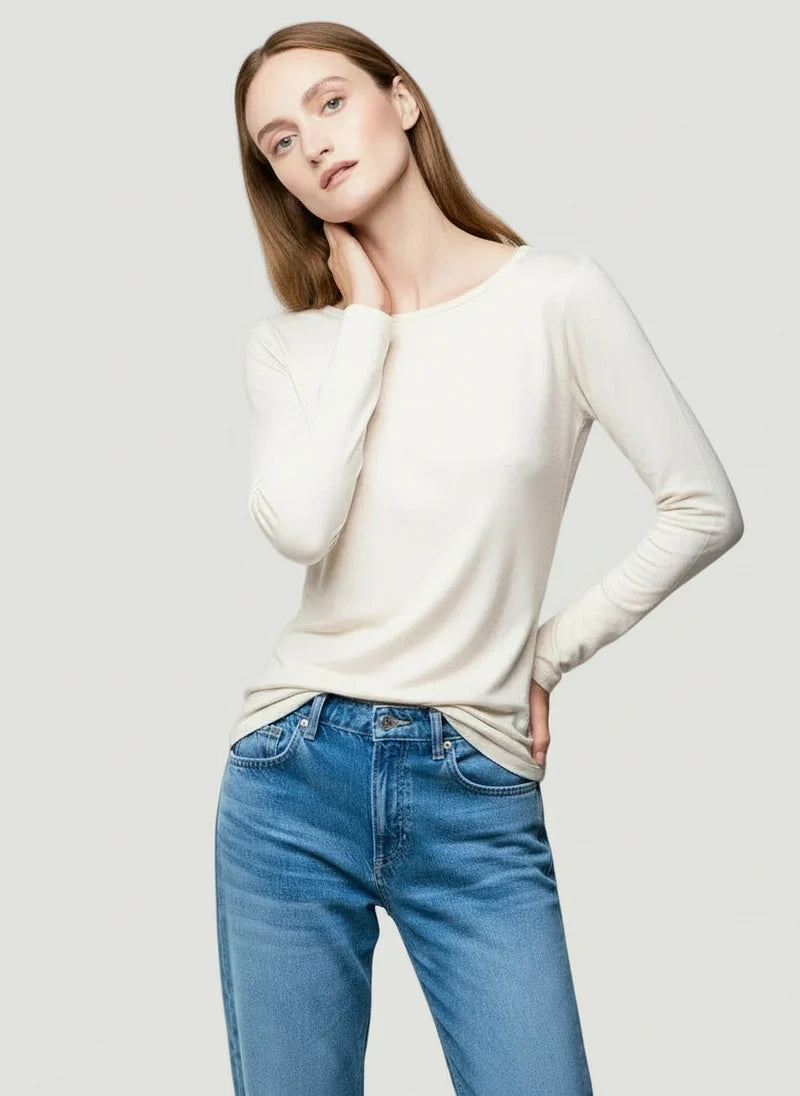 Majestic Filatures Soft Touch Metallic Turtleneck