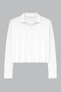 Majestic Filatures Suprima Cotton Long-Sleeve Shirt - White