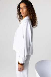 Majestic Filatures Suprima Cotton Long-Sleeve Shirt - White