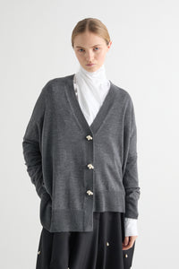 Meimeij M6IZ06-399 Gilet oversize Anthracite