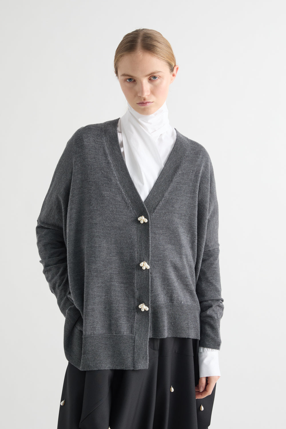 Meimeij M6IZ06-399 Gilet oversize Anthracite