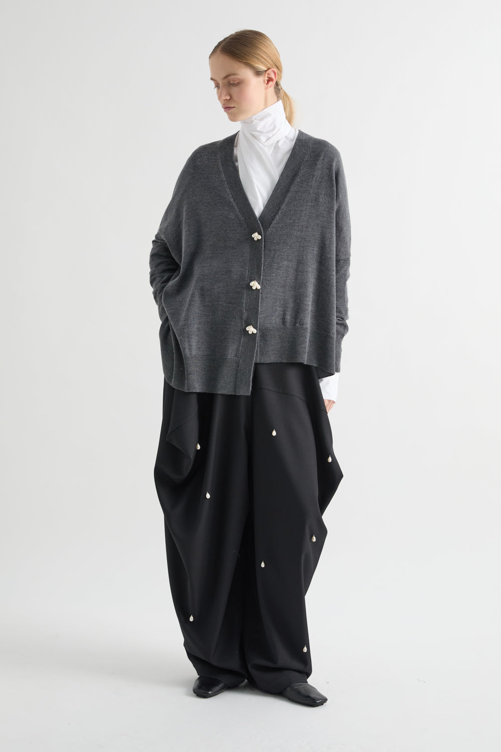 Meimeij M6IZ06-399 Gilet oversize Anthracite