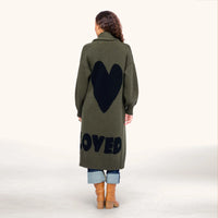 Kerri Rosenthal Mercer Loved Duster Army Green