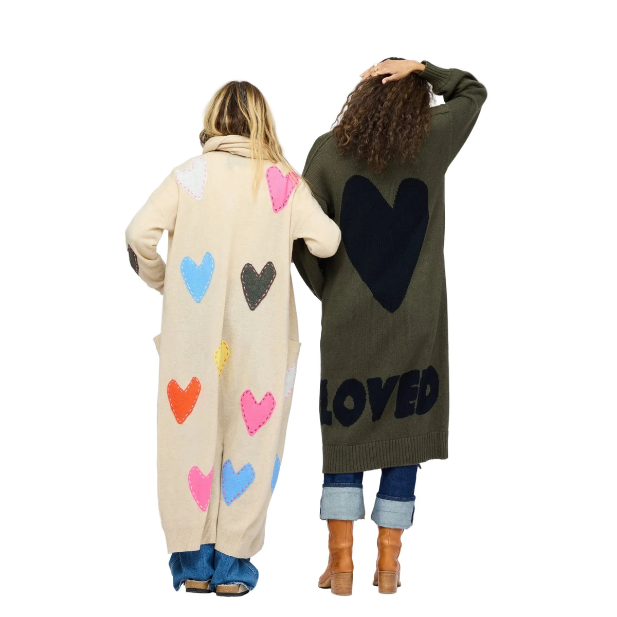 Kerri Rosenthal Mercer Loved Duster Army Green