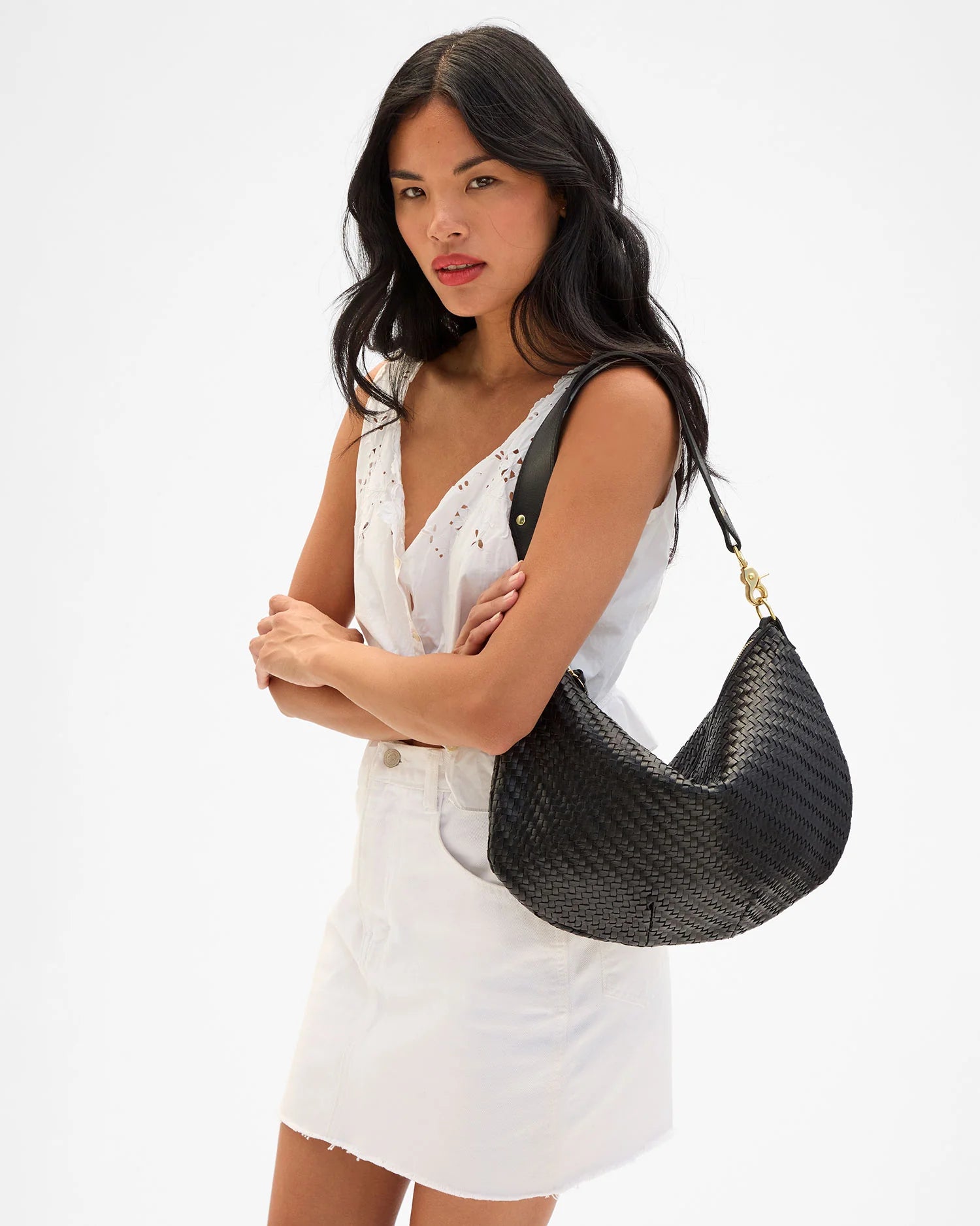 Clare V Moyen Messenger Noir