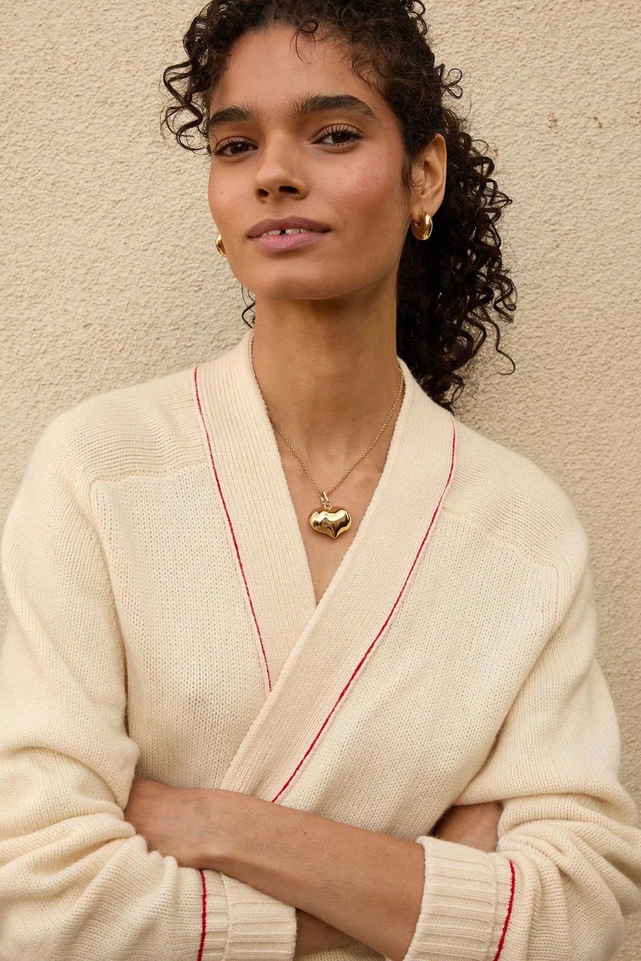 Clare V Mylar Heart Charm