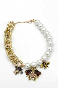 Collier de perles Abeille Tres Chic