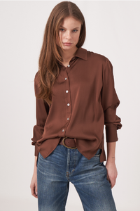 Blouse en soie tissée à répétition