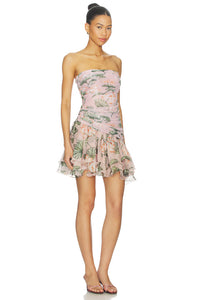 PatBO Lotus Mini Dress Light Pink
