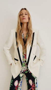 Smythe Taped DB Peaked Lapel Blazer