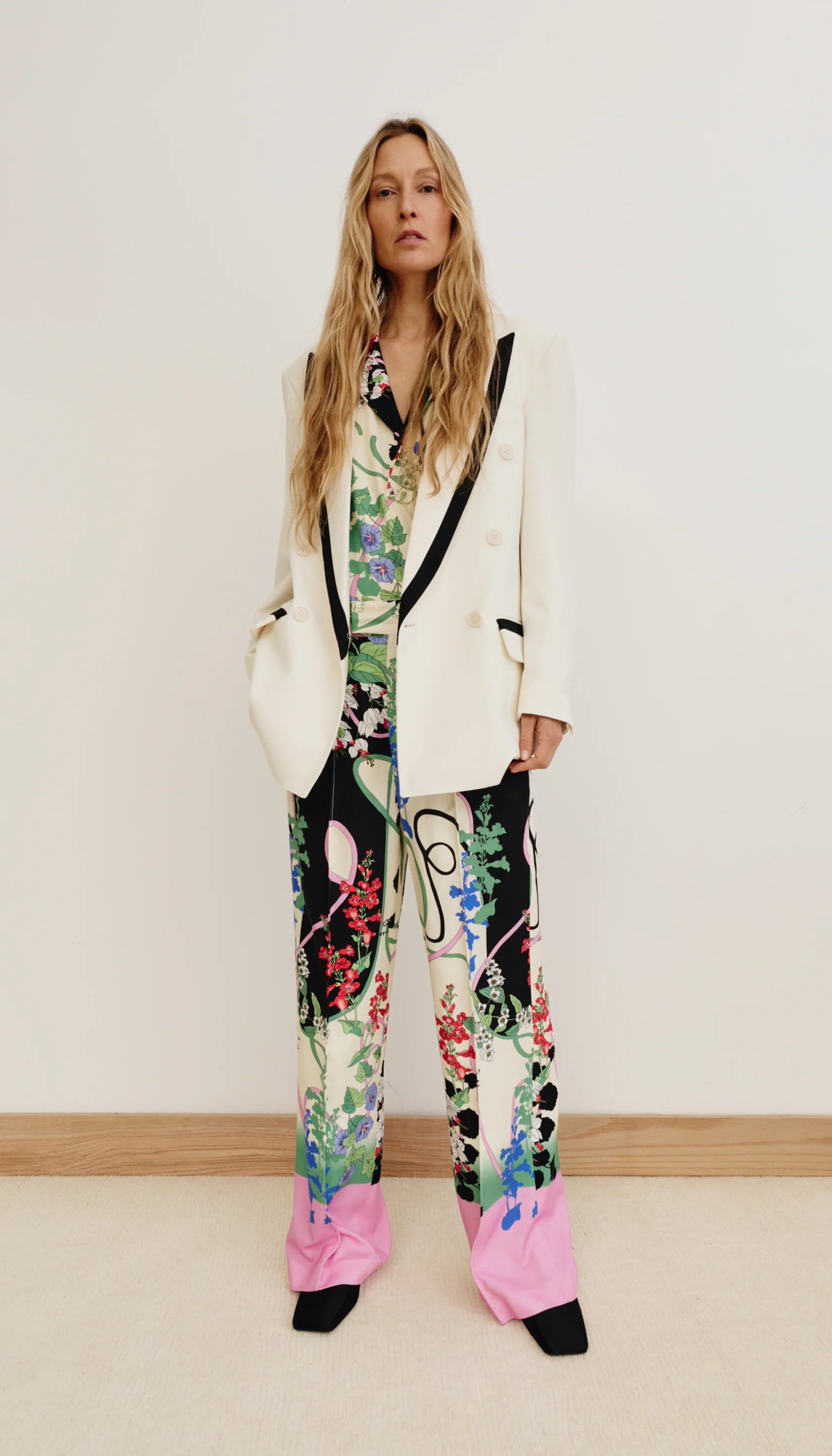 Smythe Taped DB Peaked Lapel Blazer