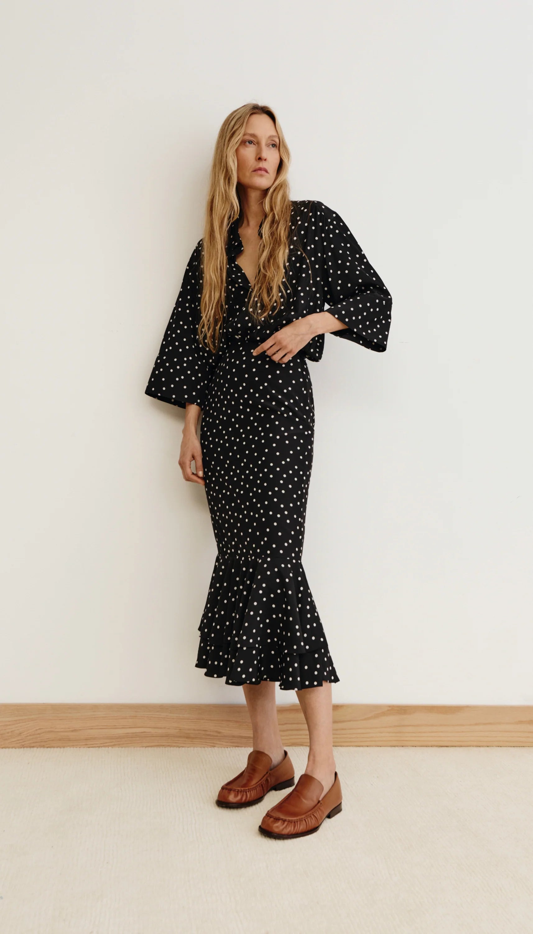 Smythe Tiered Midi Skirt