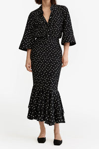 Smythe Tiered Midi Skirt