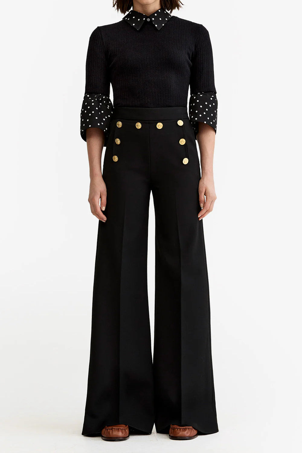 Smythe Nautical Wide Leg Pant