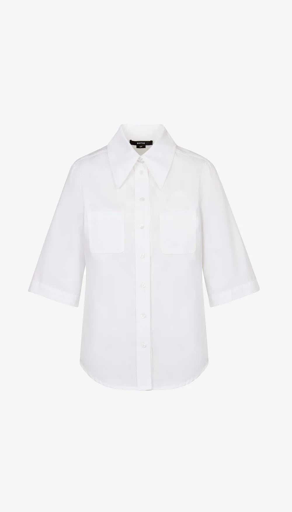 Smythe 3/4 Sleeve Point Collar Shirt