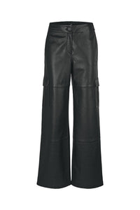 Pantalon cargo en cuir Riani