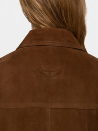 Zadig & Voltaire RWOW01289 Veste Daim Lessa Cognac